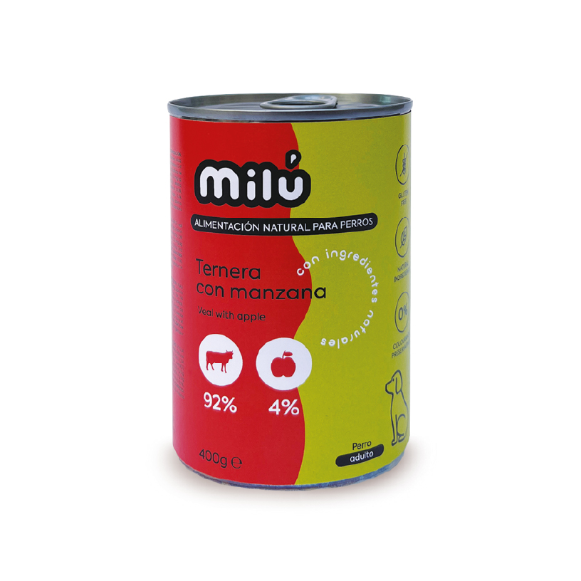 Lata ternera y manzana